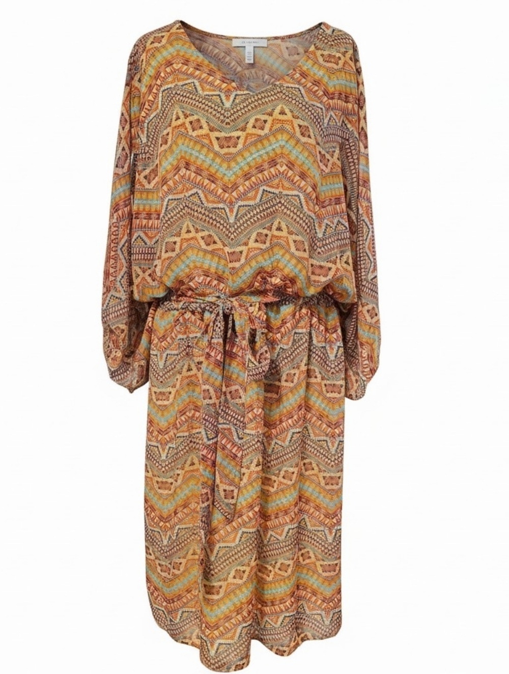 Soho Apparel Dress with Scoop Neck and Dolman Sleeves 2X